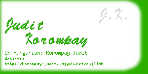 judit korompay business card